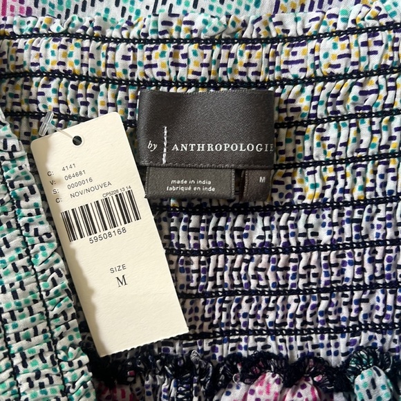 By Anthropologie Geometric Stripe Palazzo Lounge Beach Pants Size M - Picture 4 of 5